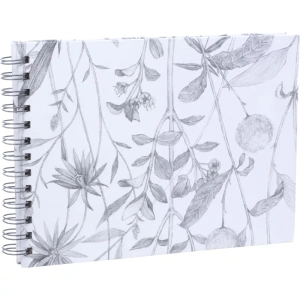 Focus Flower White Wire-O 23X17 Cm