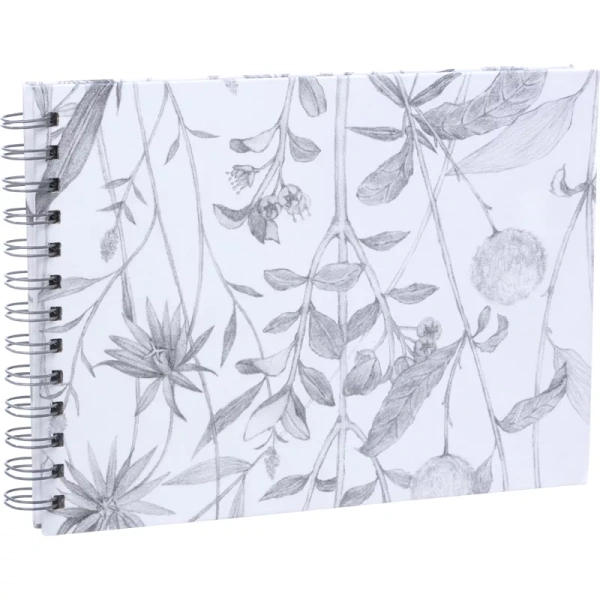 Focus Flower White Wire-O 23X17 Cm