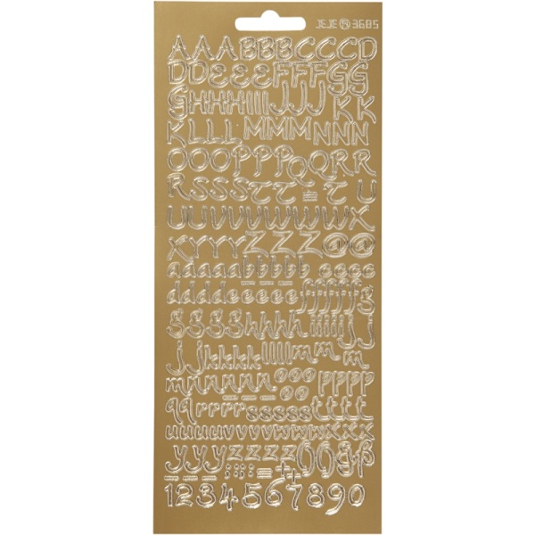 Focus Stickers Gold Letters Design 1