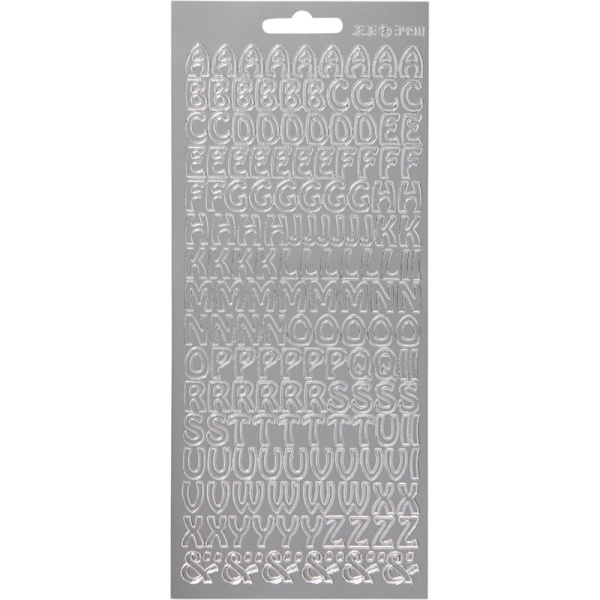 Focus Stickers Silver Letters Design 2