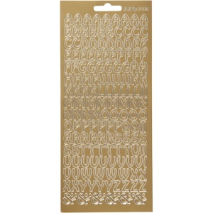 Focus Stickers Gold Letters Design 2