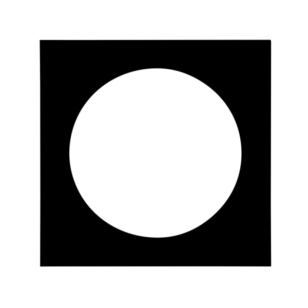 Focus Passepartout 40X40 / Round 30 Dia Black W. Black Core