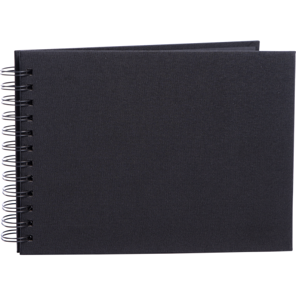 Focus Base Line Canvas Wire-O 23X17 Black W. Black Sheets