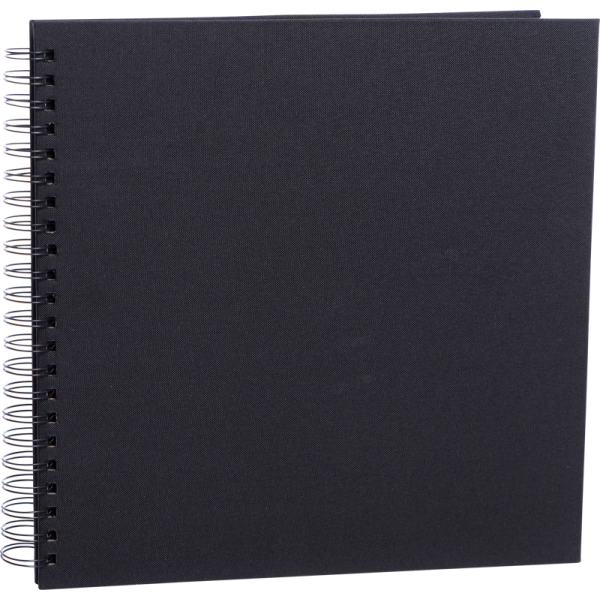 Focus Base Line Canvas Wire-O 30X30 Black W. Black Sheets