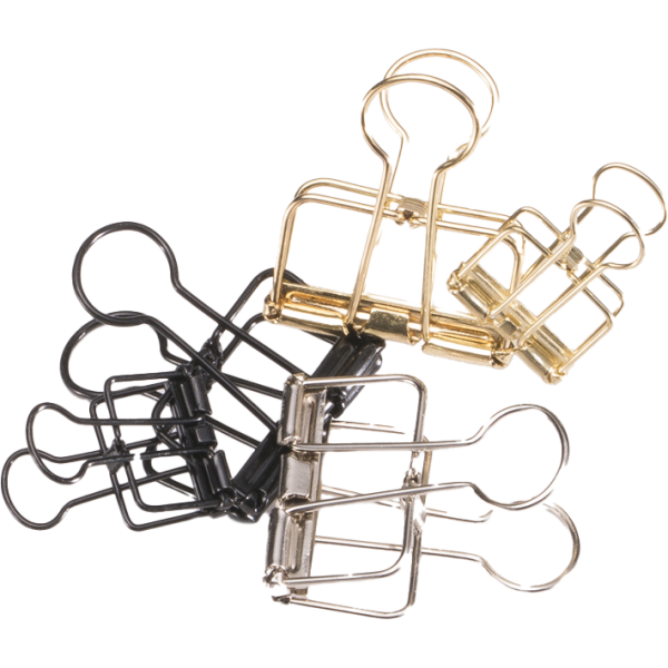 Bookbinders Wire Clip M Black 10 Pcs In Box